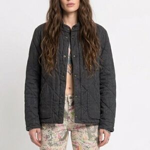 Vintage J Crew NX-631 Sussex Quilted Jacket Military